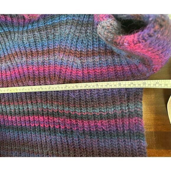 Hatch Purple Striped Maternity Sweater Oversized - Wool Blend - Picture 12 of 13